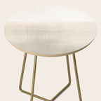 Beige and Taupe Horizon Minimalist Abstract Landscape Side Table Gallery Image 2