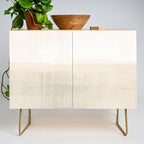 Beige and Taupe Horizon Minimalist Abstract Landscape Credenza Gallery Image 1