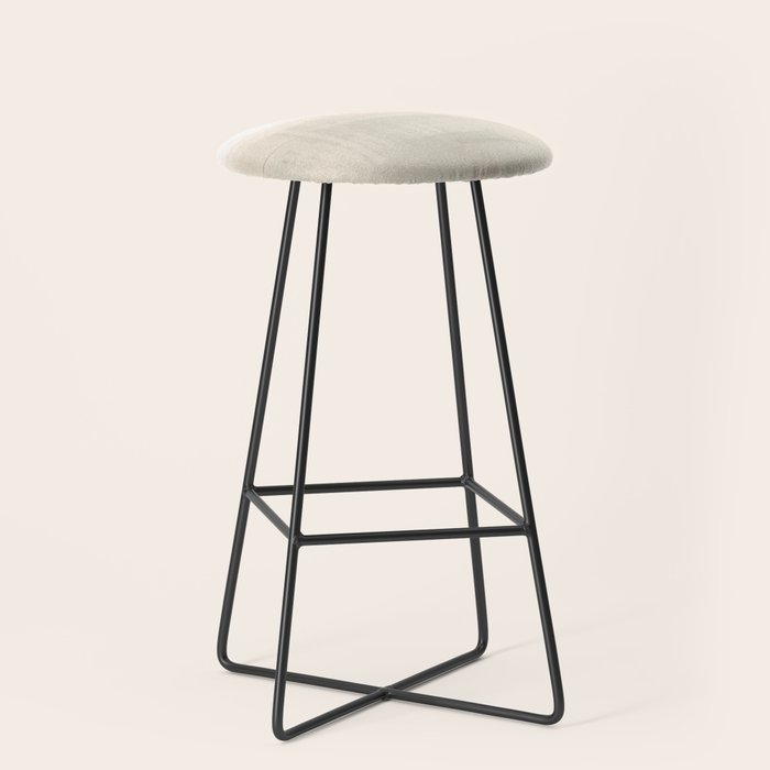 Beige and Taupe Horizon Minimalist Abstract Landscape Stool Gallery Image 1