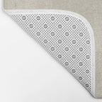 Beige and Taupe Horizon Minimalist Abstract Landscape Bath Mat Gallery Image 2