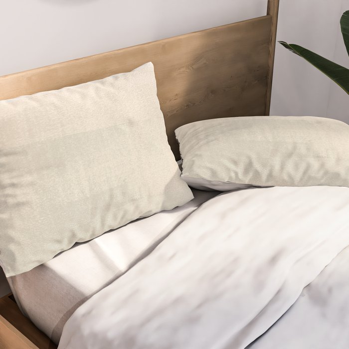 Beige and Taupe Horizon Minimalist Abstract Landscape Pillow Sham Gallery Image 2