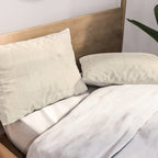 Beige and Taupe Horizon Minimalist Abstract Landscape Pillow Sham Gallery Image 2