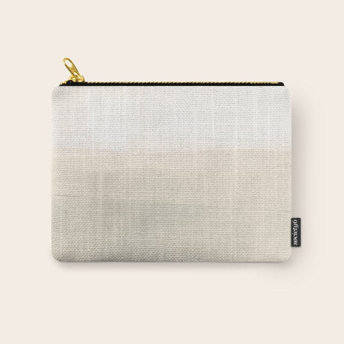 Beige and Taupe Horizon Minimalist Abstract Landscape Carry All Pouch Gallery Image 1