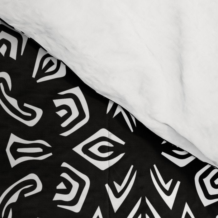 Black and White Mandala Pattern Comforter Gallery Image 4