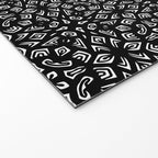 Black and White Mandala Pattern Welcome Mat Gallery Image 2