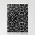 Black and White Mandala Pattern Stationery Card Gallery Image 2