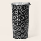 Black and White Mandala Pattern Travel Mug Gallery Image 2