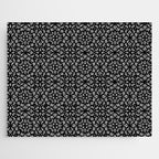 Black and White Mandala Pattern Jigsaw Puzzle Gallery Image 1