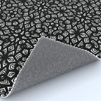 Black and White Mandala Pattern Rug Gallery Image 4