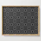 Black and White Mandala Pattern Serving Tray Gallery Image 1