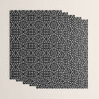 Black and White Mandala Pattern Wrapping Paper Gallery Image 3