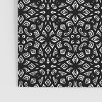 Black and White Mandala Pattern Poster Gallery Image 3
