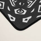 Black and White Mandala Pattern Desk Mat Gallery Image 4