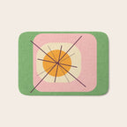 Flower Eggs Green-Pink Bath Mat Gallery Image 1