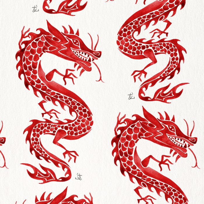 Chinese Dragon - Crimson Palette Coffee Mug Gallery Image 2