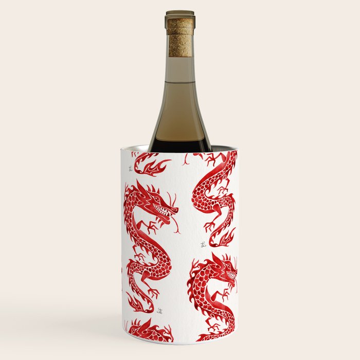 Chinese Dragon - Crimson Palette Wine Chiller Gallery Image 1