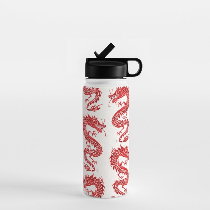 Chinese Dragon - Crimson Palette Water Bottle Gallery Image 1