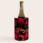Vintage & Shabby Chic - Dark Red Antique Night Roses Botanical Garden Wine Chiller Gallery Image 1