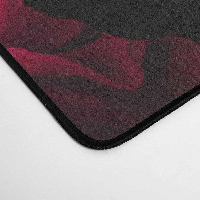 Vintage & Shabby Chic - Dark Red Antique Night Roses Botanical Garden Desk Mat Gallery Image 4
