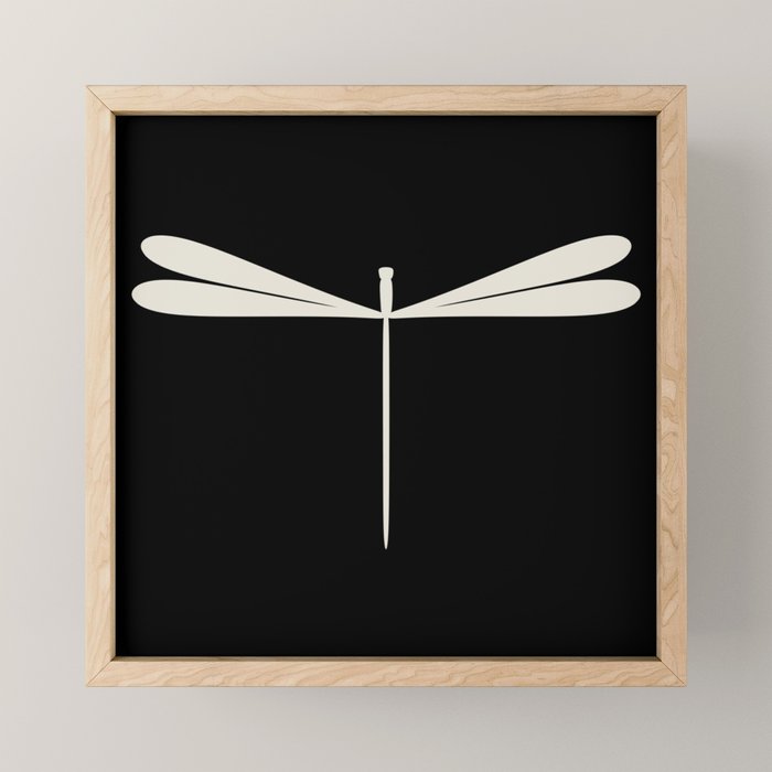 Dragonfly Pattern VII Black Mini Art Print Gallery Image 1