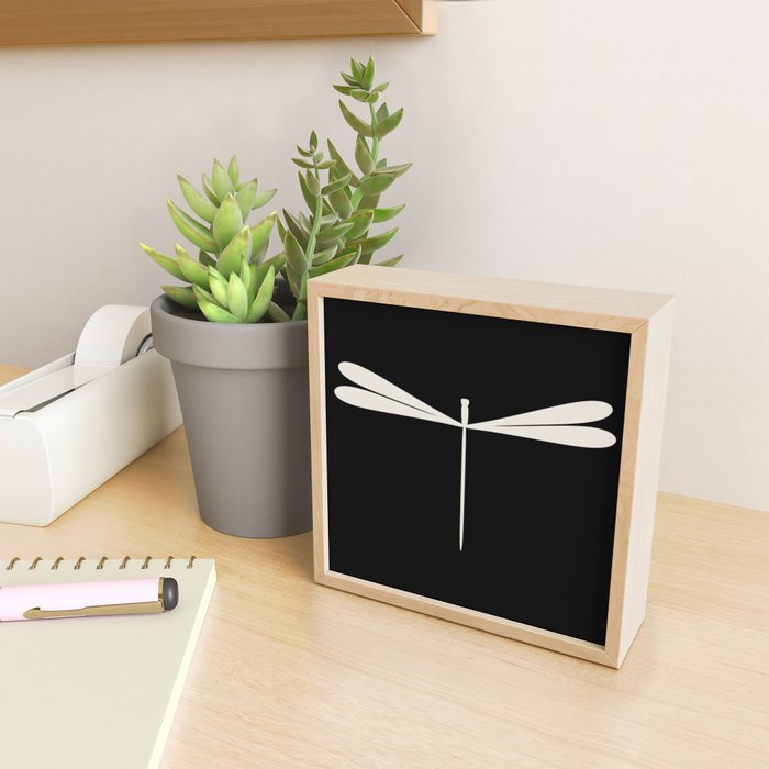 Dragonfly Pattern VII Black Mini Art Print Gallery Image 2