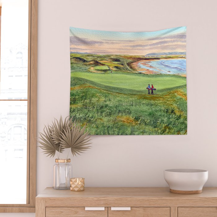 Ballybunion Golf Course County Kerry Ireland 10th Green Wall Tapestry Gallery Image 2