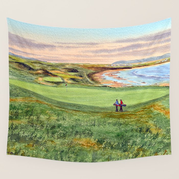 Ballybunion Golf Course County Kerry Ireland 10th Green Wall Tapestry Gallery Image 1