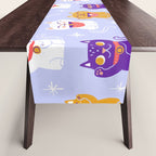 Lucky Waving Kitty Cat Maneki Neko Table Runner Gallery Image 1