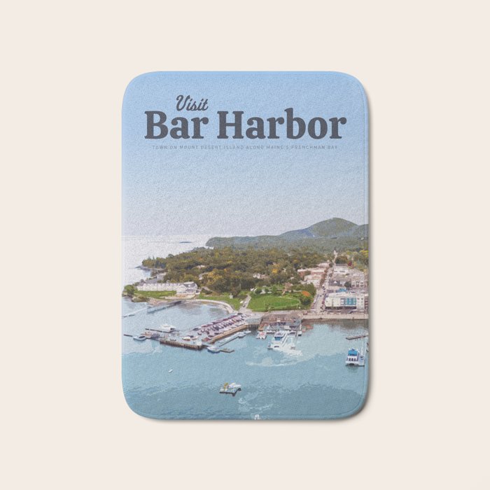 Visit Bar Harbor Bath Mat Gallery Image 1