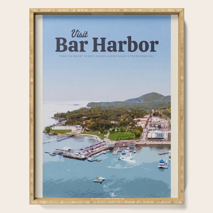 Visit Bar Harbor Serving Tray Gallery Image 1