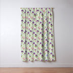 Pansy Flower Pattern Window Curtain Gallery Image 3