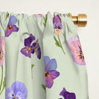 Pansy Flower Pattern Window Curtain Gallery Image 2