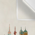san antonio skyline Wall Tapestry Gallery Image 3