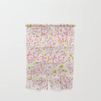 Pink brush stroke flowers Wall Hanging Gallery Image 1