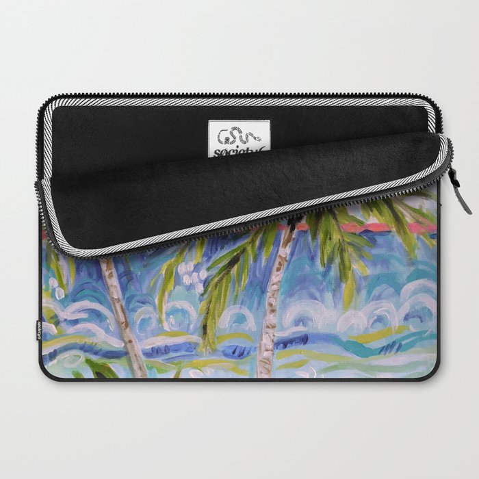 Palm Trees by Karen Fields Laptop Sleeve Gallery Image 2