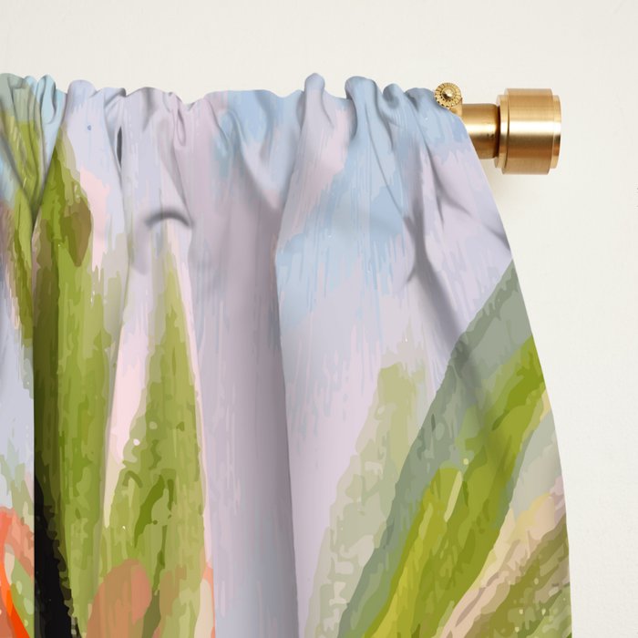 Palm Trees by Karen Fields Window Curtain Gallery Image 2