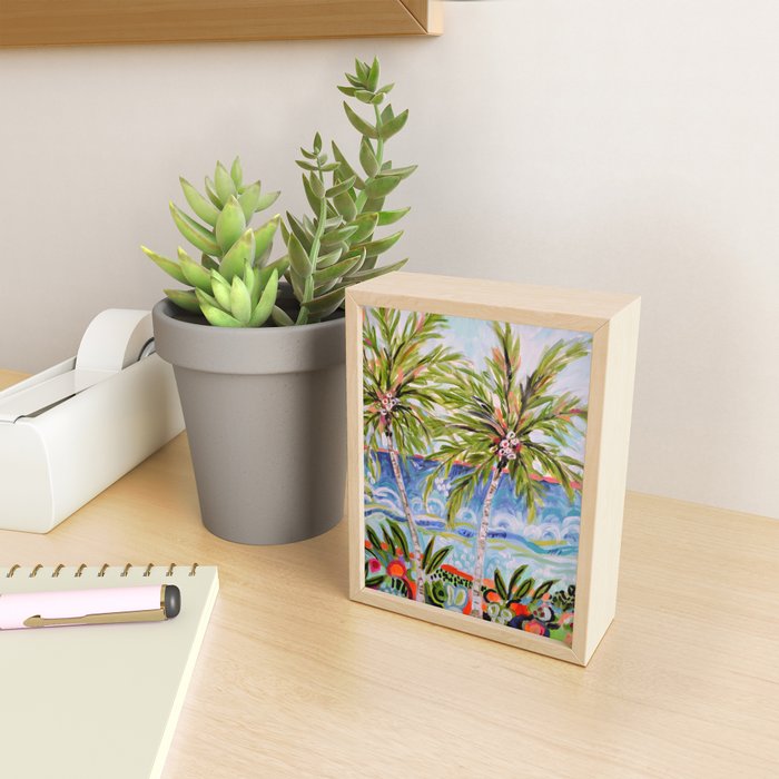 Palm Trees by Karen Fields Mini Art Print Gallery Image 2