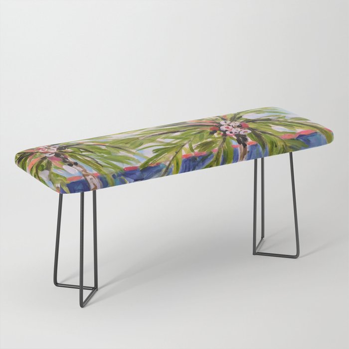 Palm Trees by Karen Fields Bench Gallery Image 1