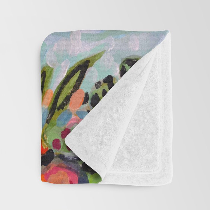 Palm Trees by Karen Fields Throw Blanket Gallery Image 3