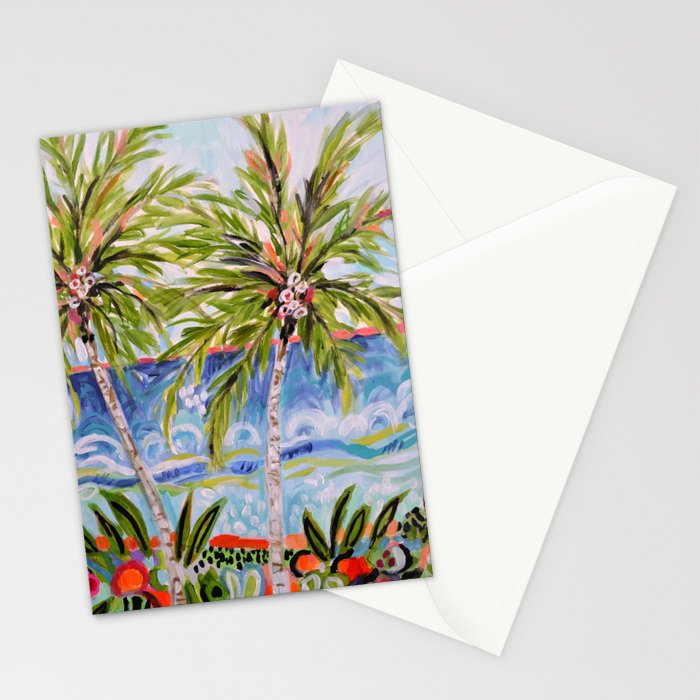 Palm Trees by Karen Fields Stationery Card Gallery Image 2