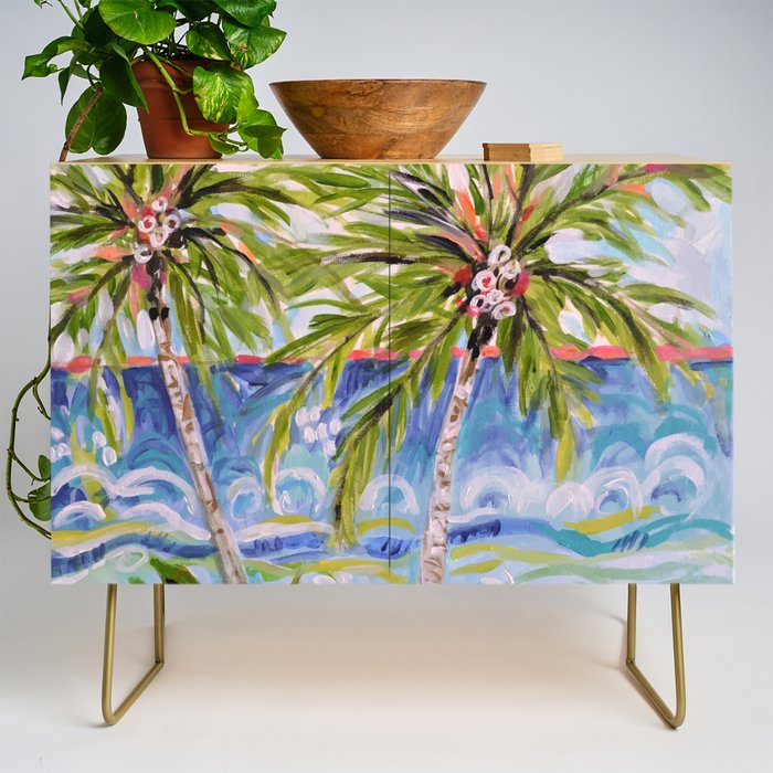 Palm Trees by Karen Fields Credenza Gallery Image 1