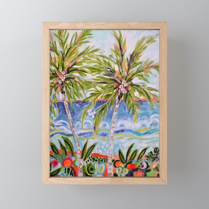 Palm Trees by Karen Fields Mini Art Print Gallery Image 1