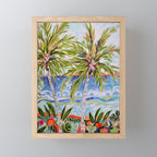 Palm Trees by Karen Fields Mini Art Print Gallery Image 1