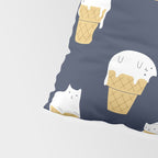 Meowlting Pattern Pillow Sham Gallery Image 4