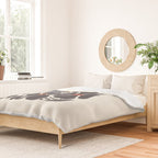 Abstract Black Florals Duvet Cover Gallery Image 2