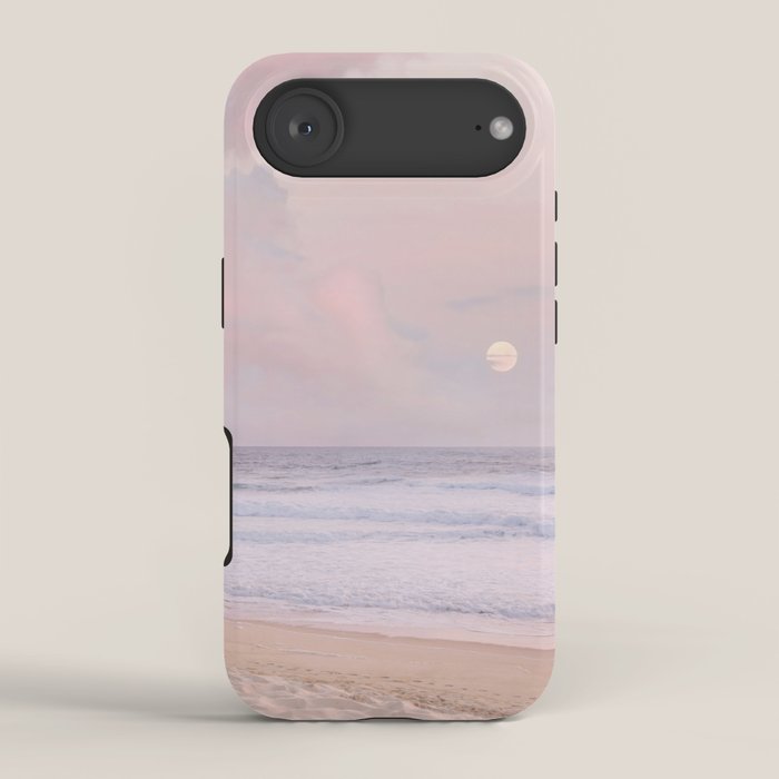 Huntington Beach Pink Sunset - California Ocean Landscape Photography iPhone Case Gallery Image 2