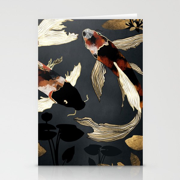 Metallic Koi IV Stationery Card Gallery Image 2