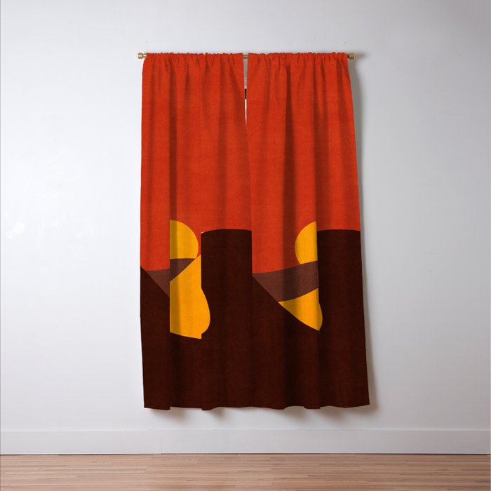 LANDSHAPES - Desert - sunset Window Curtain Gallery Image 3