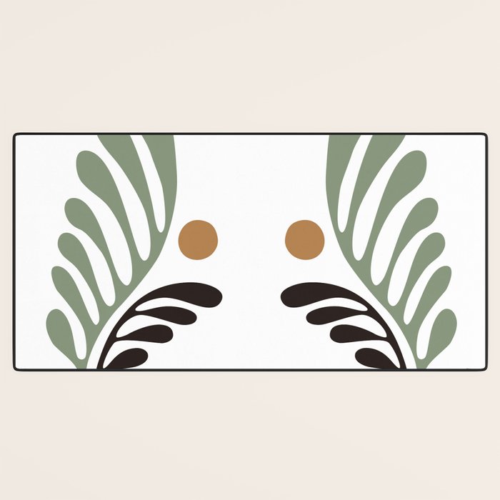 Simplicity Leaf and Sun Duo Desk Mat Gallery Image 3