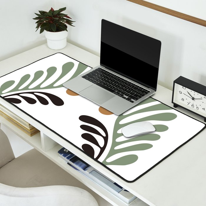 Simplicity Leaf and Sun Duo Desk Mat Gallery Image 2